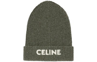CELINE Beanies Women's Khaki Green