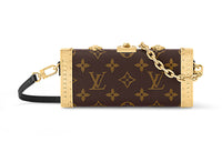 LOUIS VUITTON Vanity Canvas With Leather Makeup Case Crossbody Bag Shoulder Bag Women's Brown