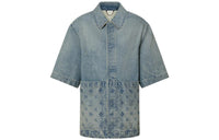 LOUIS VUITTON Short-Sleeved Denim Workwear Shirt