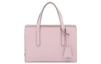 PRADA Shiny Leather Handbag Women's Snow Pink