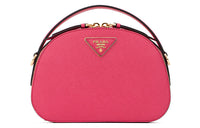 PRADA Saffiano Cow Leather Crossbody Bag Regular Women's Magenta Pink