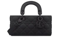 DIOR Lady D JOY Matte Cow Leather Lady Dior Bag, Shoulder Bag, Crossbody Bag, Handbag Trumpets Women's Black
