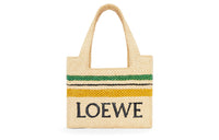 LOEWE Raffia Fiber Tote Bag, Shopping Bag, Handbag Medium Size Women's Natural