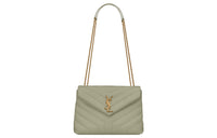 SAINT LAURENT LOULOU Calfskin Portable Crossbody Bag Shoulder Bag Women's Sage Green