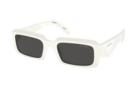 PRADA Rectangular Sunglasses Men's White