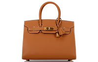 HERMES Birkin Epsom Leather Birkin Bag Handbags 30 Women's 37 Gold Gold