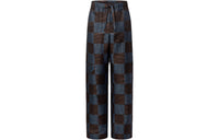 LOUIS VUITTON Damier Silk Pyjama Pants