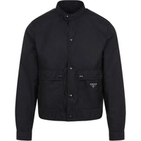 PRADA Logo Plaque Long Sleeved Jacket