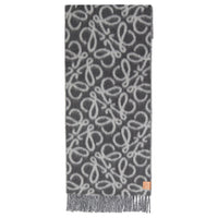 LOEWE Wool Knit Scarves Women's Gray