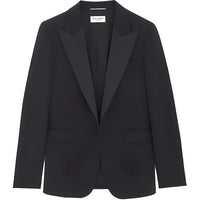 SAINT LAURENT FW23 Business Suit Coat Men's Black
