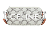 CELINE Cow Leather One Shoulder Crossbody Clutches Regular Men's Tan/Light Brown