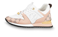 LOUIS VUITTON Run Away Anti Slip Wear Resistant Breathable Lightweight Low Top Casual Shoes Women's Pink White