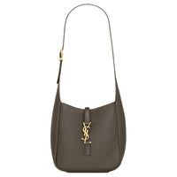 SAINT LAURENT Grained Deer Leather Handbag Shoulder Bag Regular Women's Light Musk