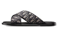 DIOR Alias Sandals Blue Oblique