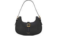 SAINT LAURENT Calfskin Hobo Bag, Shoulder Bag, Handbag, Shoulder Bag Women's Black