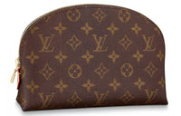 LOUIS VUITTON Canvas Makeup Bag, Clutch Regular Women's Brown