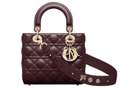 DIOR Lady DiorMy ABCDior Quilting Sheepskin Lady Dior Bag Shoulder Bag, Crossbody Bag, Handbag Trumpets Women's Fuchsia