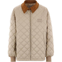 MIU MIU Zipped Quilted Jacket