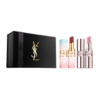 SAINT LAURENT Valentine's Day Limited Edition Enchanted Pink Tube Set Lipsticks Water Light Easy To Blend Complexion