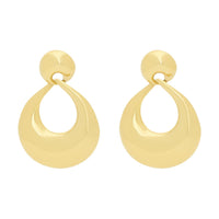 SAINT LAURENT Brass Earrings Women's Gold