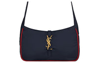 SAINT LAURENT LE5A7 Nylon Hobo Bag, Crossbody Bag, Shoulder Bag Women's Marine Blue