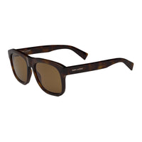 SAINT LAURENT Plastic Acetate Square Sunglasses Unisex Brown