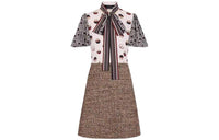 LOUIS VUITTON Short-Sleeved Dresses Women's Multicolor