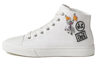 HERMES Illico High Top Skateboard Shoes Women's White