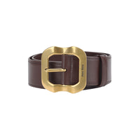 MIU MIU Leather Belts Women's Brown
