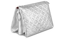 LOUIS VUITTON Sheepskin Pillow Bag Baguette Bag Shoulder Bag Portable Crossbody Bag Shoulder Bag Women's Silver