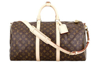 LOUIS VUITTON Keepall Bandouliere Monogram 50 Brown