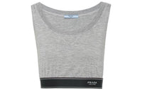 PRADA Tank Tops Women's Gray