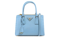 PRADA Cow Leather Shoulder Bag, Crossbody Bag, Handbag Mini Unisex Blue