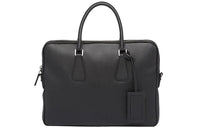 PRADA Saffiano Leather Handbag Regular Men's Black