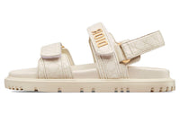 DIOR DiorAct Strap Sandals Women's Ecru