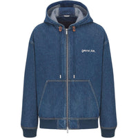 DIOR Christian DIOR Embroidered Hooded Denim Jacket