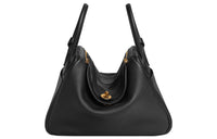 HERMES Lindy Clemence Bullock Leather Handbag, Shoulder Bag Women's