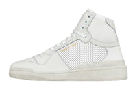 SAINT LAURENT SL24 Mid Top Lace Up Sneakers