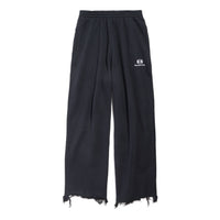(WMNS) Balenciaga Unity Sports Icon Cropped Sweatpants 'Black White' 783401TQVB21569
