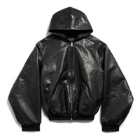 (WMNS) Balenciaga Lined Zip-up Hoodie Large Fit 'Black' 790311TQS141000