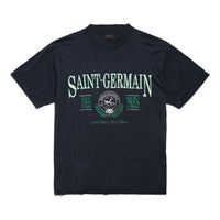 (WMNS) Balenciaga Saint Germain T-shirt 'Dark Blue' 809122TRVP18065