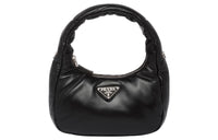 PRADA Soft Padded Nappa Leather Mini Bag Black