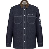 DIOR Collared Button Up Denim Shirt