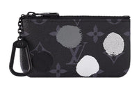 LOUIS VUITTON X Yayoi Kusama Pochette Cle Monogram Eclipse Black/Silver