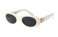 MIU MIU Acetyl Cat Eye Sunglasses Women's White