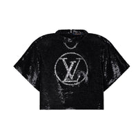 LOUIS VUITTON Lv Circle Sequin Crop Top