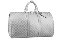 LOUIS VUITTON Keepall 50B Glitter Silver