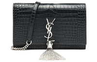 SAINT LAURENT KATE Cow Leather Envelope Bag, Wallet, Shoulder Bag, Crossbody Bag Regular Women's Black