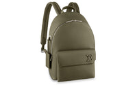 LOUIS VUITTON TAKEOFF Cow Leather Backpack Regular Men's Khaki Green
