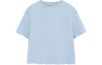 LOEWE SS24 Drop Shoulder Sleeve T Shirt Women's Light Blue